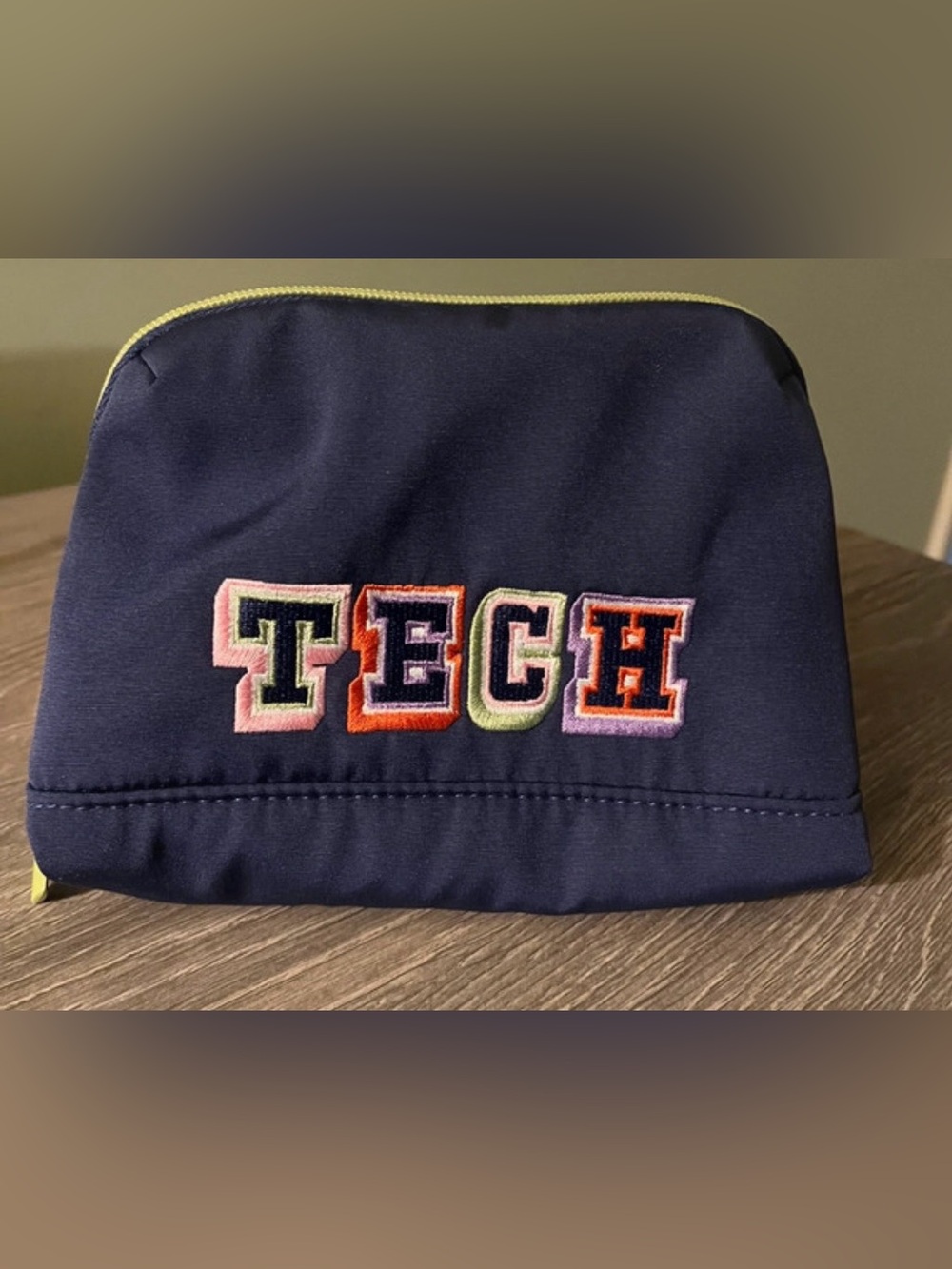 'TECH pouch Embroidered Electronics Accessory case